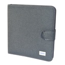 CARPETA ARCHIVADORA JEANS GRIS