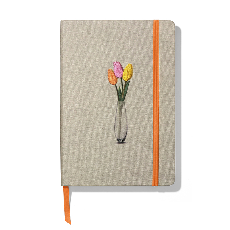 NOTEBOOK BORDADO (21BL) - SURTIDO EXPOSITOR 12PZS.
