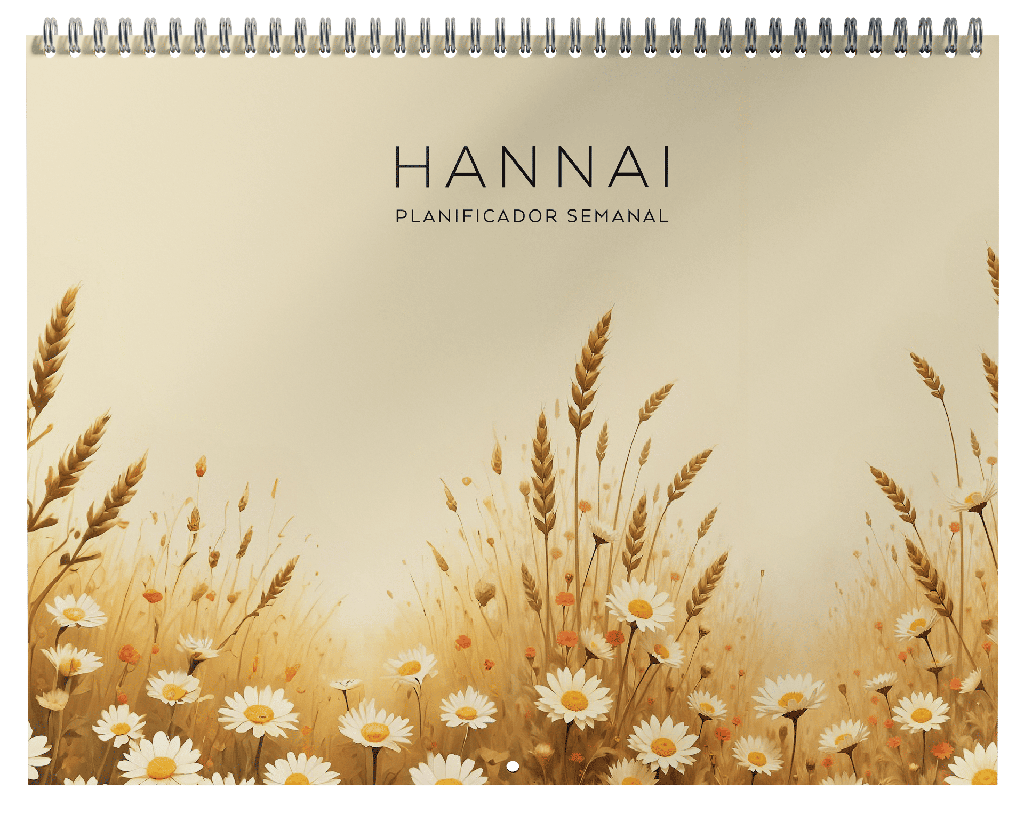 PLANIFICADOR SEMANAL WIRE-O GOLDEN MEADOWS