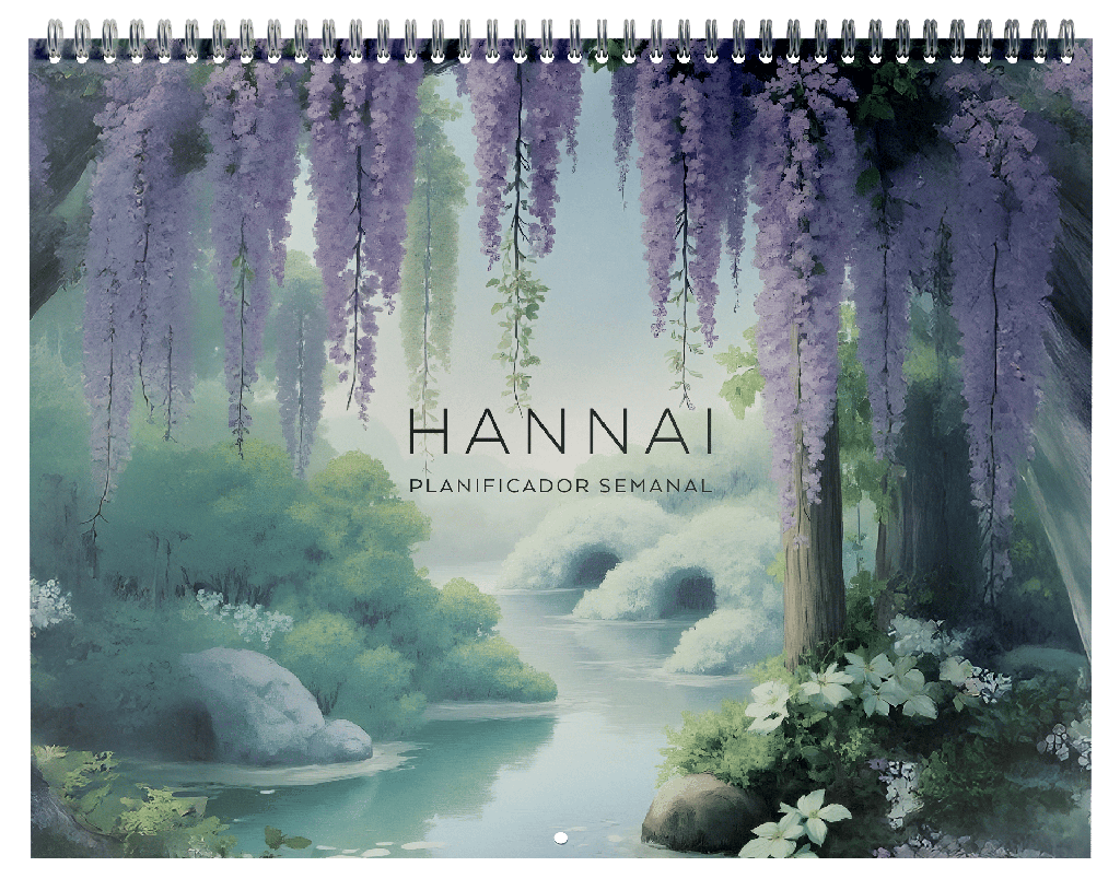 PLANIFICADOR SEMANA VISTA WIRE-O WISTERIA DREAMS