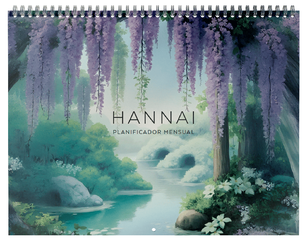 PLANIFICADOR MES VISTA WIRE-O WISTERIA DREAMS