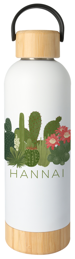 BOTELLA TERMO BAMBU 500ML Cactus 