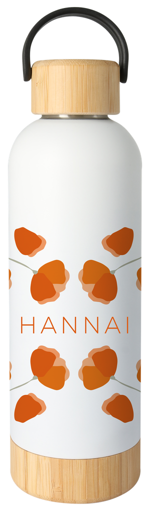 BOTELLA TERMO BAMBU 500ML wildflowers