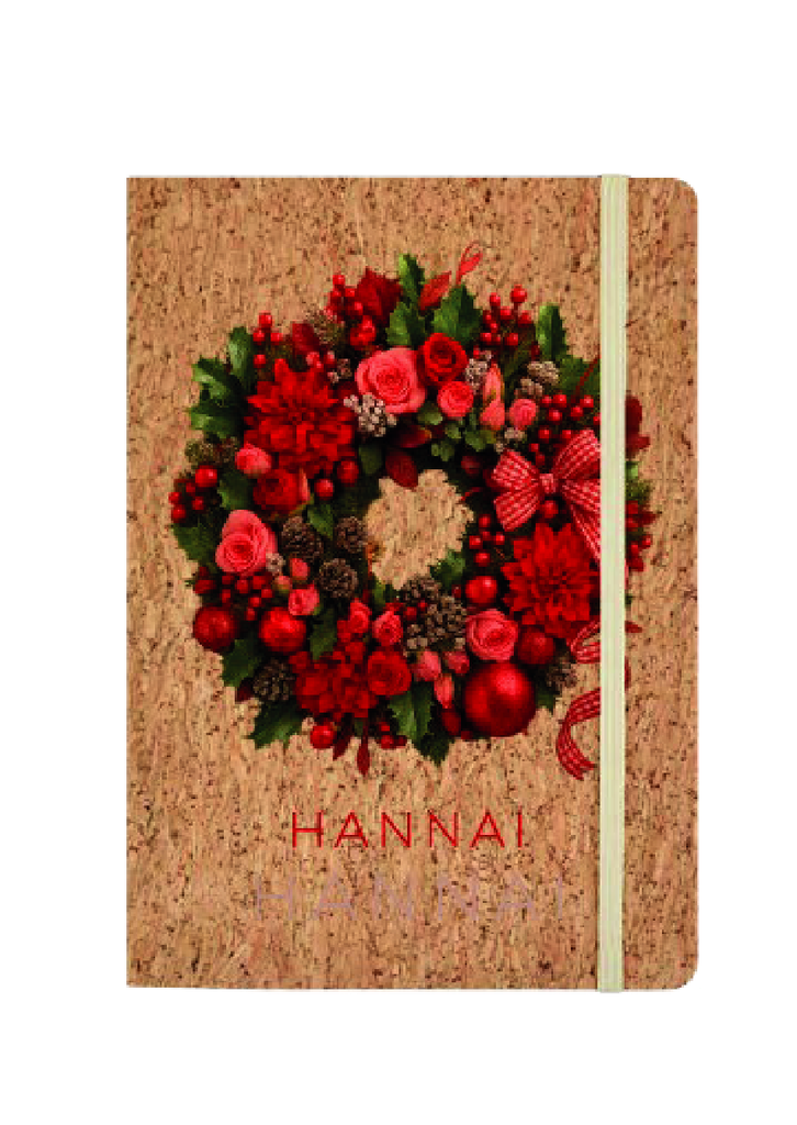 NOTEBOOK CORCHO 21BL  HANNAI CHRISTMAS CORONA