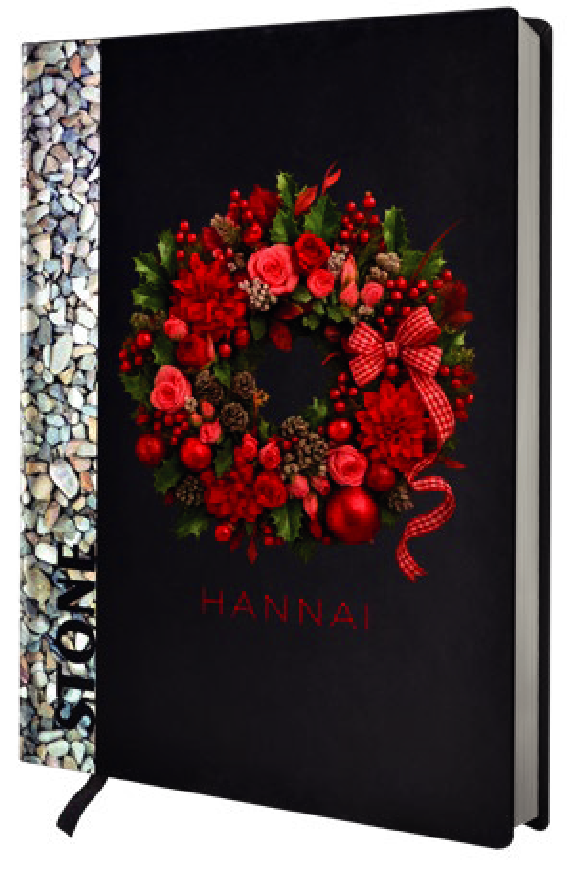 NOTEBOOK STONE 21BL  HANNAI CHRISTMAS CORONA
