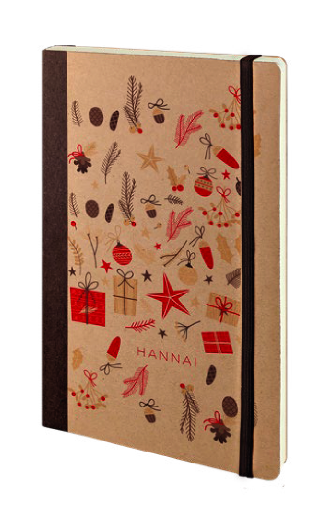 NOTEBOOK NATURE 21BL HANNAI CHRISTMAS REDS