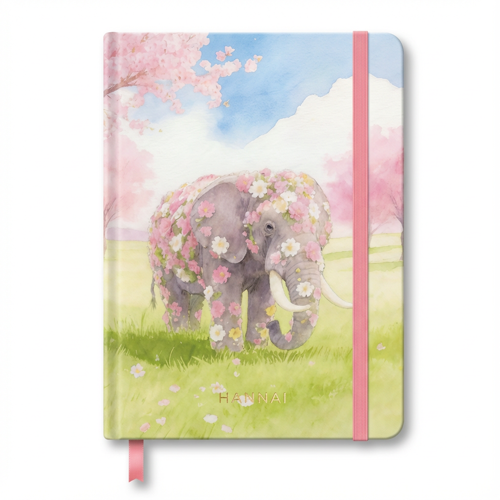 NOTEBOOK FLEXIBLE INTERIOR LISO ELEPHANT