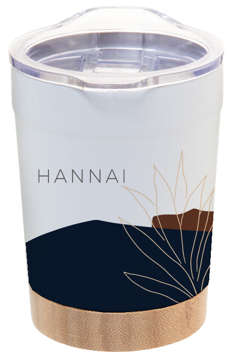 VASO TERMO BAMBU 350ML FICUS BLUE