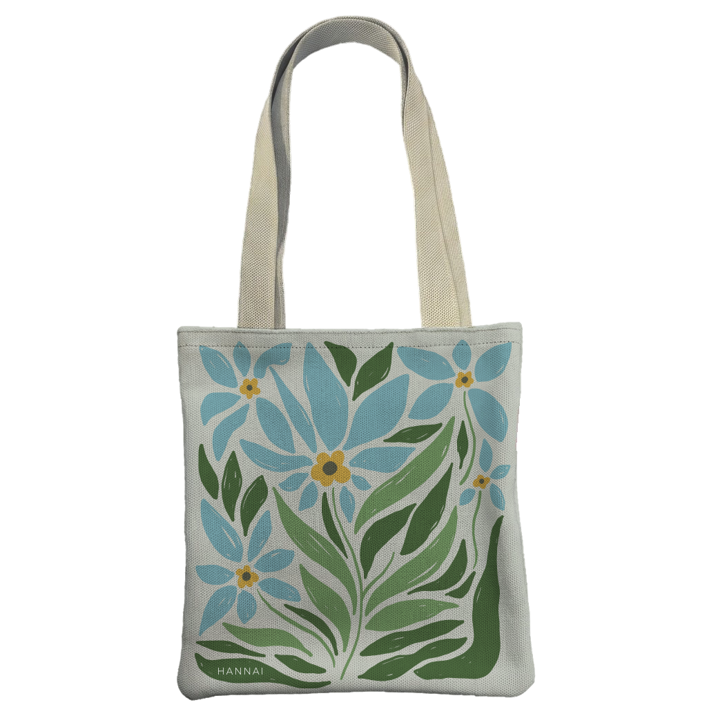 BOLSA JERZZEY FLOR AZUL