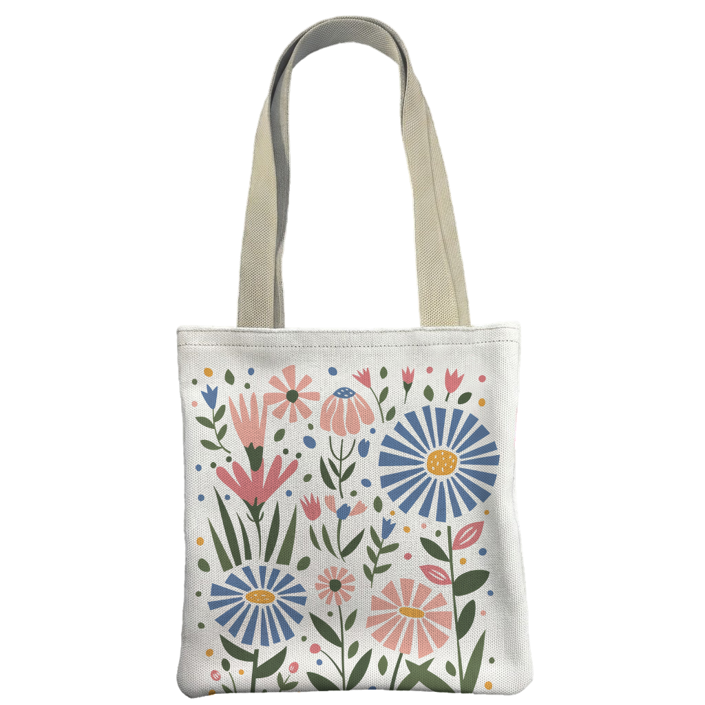 BOLSA JERZZEY FLOR CUADRADA