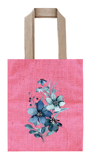 BOLSA YUTE FOODIE BLUE FLOWER
