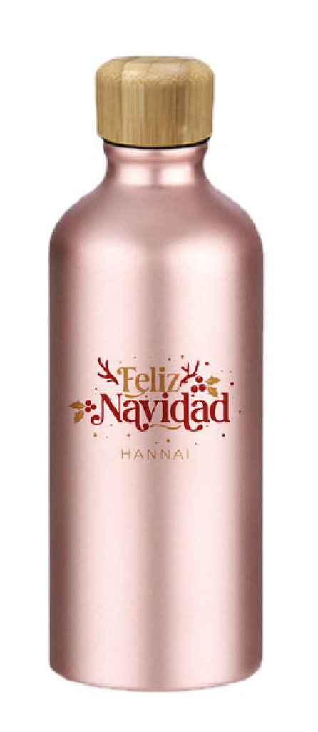 BOTELLA SILK HANNAI CHRISTMAS FELIZ NAVIDAD