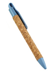 BOLÍGRAFO CORCHO. TINTA AZUL