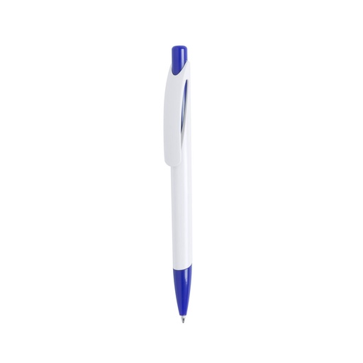 BOLIGRAFO PULSADOR CLIP CURVADO ESCRITURA AZUL