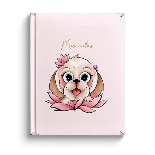 [H48] Cuaderno Book A5 Lotus dog 