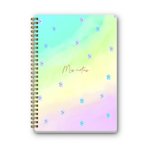 [H1] Cuaderno Wire-o A5 Rainbow 