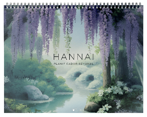 [25003225] PLANIFICADOR SEMANAL WIRE-O WISTERIA DREAMS