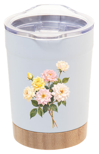 [25003294] VASO TERMO BAMBÚ  350ML Crimson Bloom