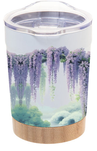 [25003298] VASO TERMO BAMBÚ  350ML Wisteria Dreams