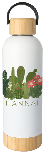 [25003420] BOTELLA TERMO BAMBU 500ML Cactus 