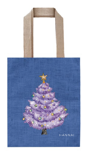 [25003603] BOLSA FOODIE  HANNAI CHRISTMAS ARBOL MORADO