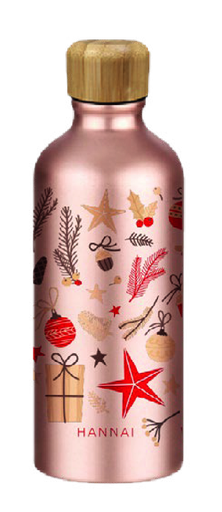[25003636] BOTELLA SILK HANNAI CHRISTMAS REDS