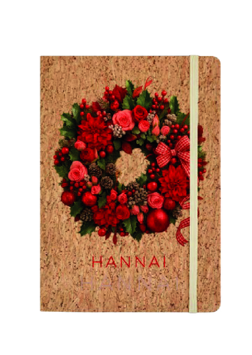 [25003655] NOTEBOOK CORCHO 21BL  HANNAI CHRISTMAS CORONA