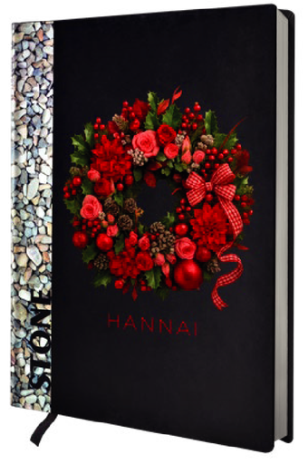 [25003659] NOTEBOOK STONE 21BL  HANNAI CHRISTMAS CORONA