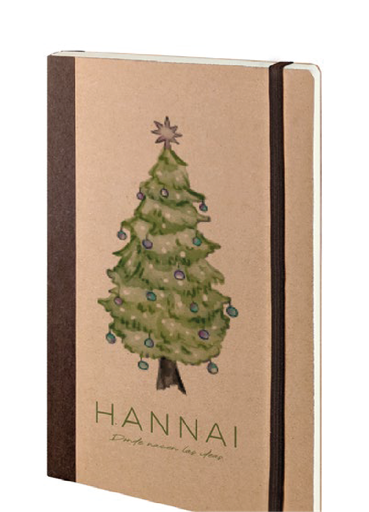 [25003661] NOTEBOOK NATURE 21BL  HANNAI CHRISTMAS ARBOL BOLAS