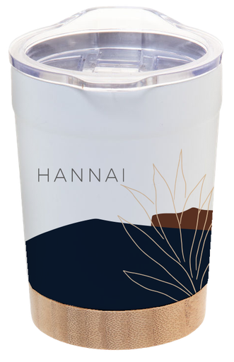 [25004166] VASO TERMO BAMBU 350ML FICUS BLUE