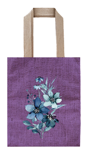 [25004308] BOLSA YUTE FOODIE BLUE FLOWER