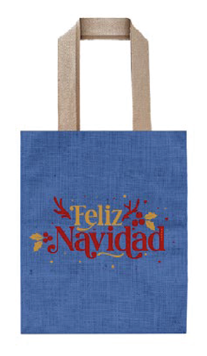 BOLSA FOODIE  HANNAI CHRISTMAS FELIZ NAVIDAD
