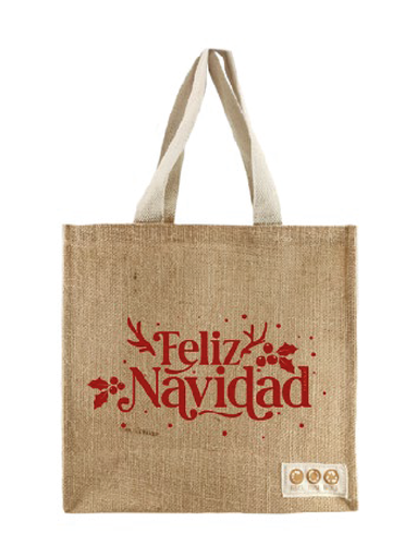 [25004735] BOLSA YUTE TERRA HANNAI CHRISTMAS FELIZ NAVIDAD