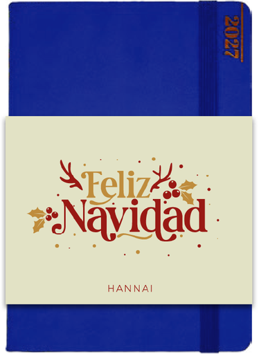 AGENDA LINE 21DZ 2027 HANNAI CHRISTMAS FELIZ NAVIDAD